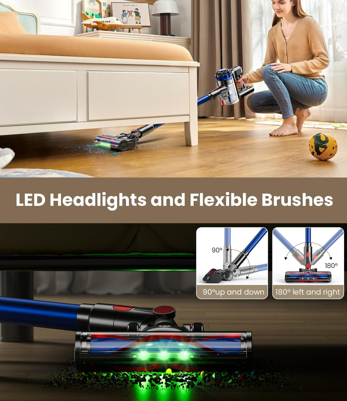 Powerful Cordless Vacuum With LED Display encalife
