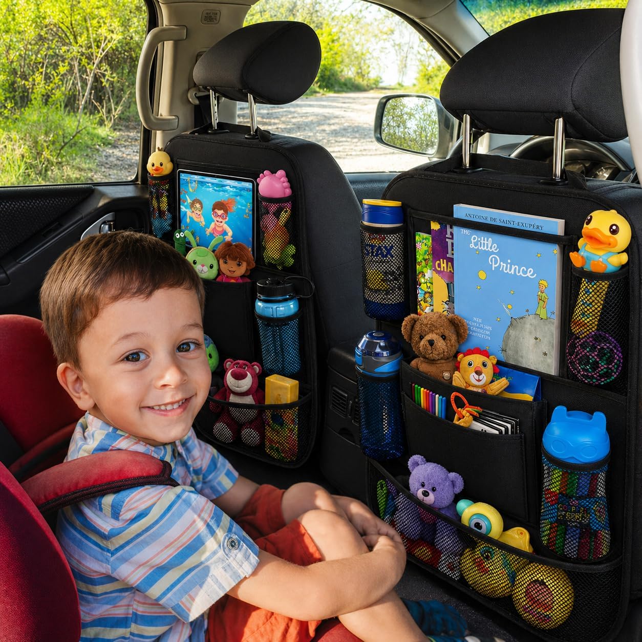 Premium Car Backseat Organizer with Tablet Holder encalife