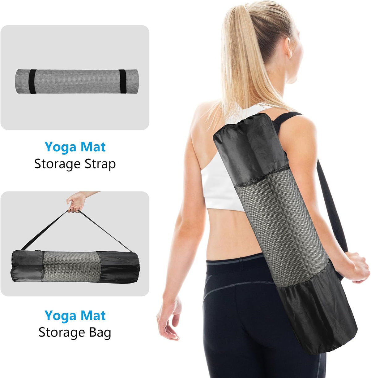 Extra Wide Thick Yoga Mat With Bag encalife