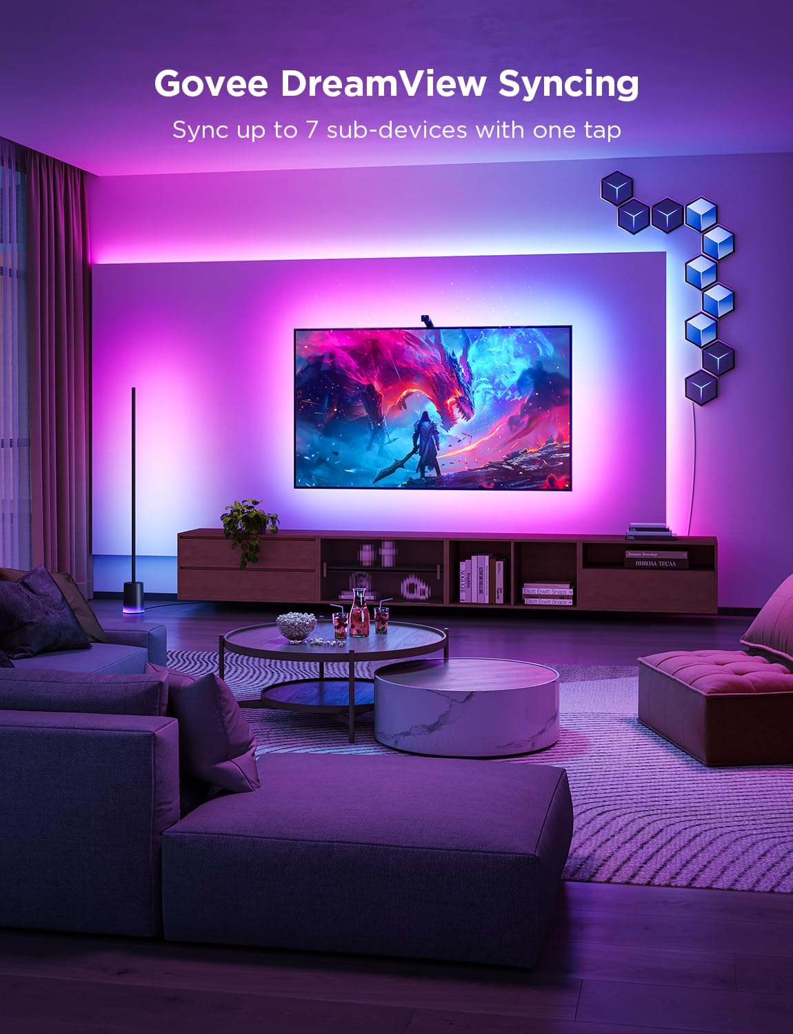 RGB Lighting TV Backlight Strip for Immersive Viewing encalife