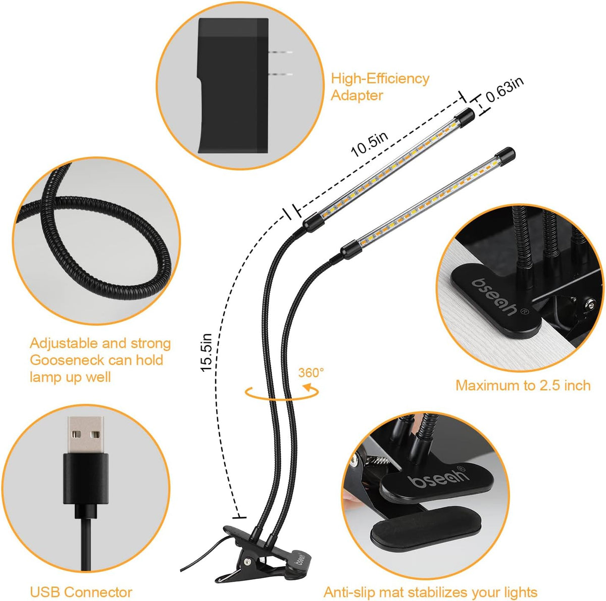 Grow Light For Indoor Plants | Dimmable Full Spectrum encalife