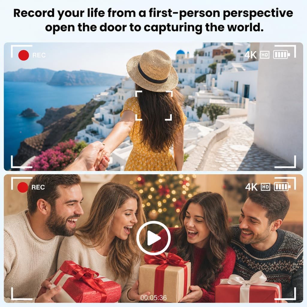 AI POV Camera Smart Glasses encalife