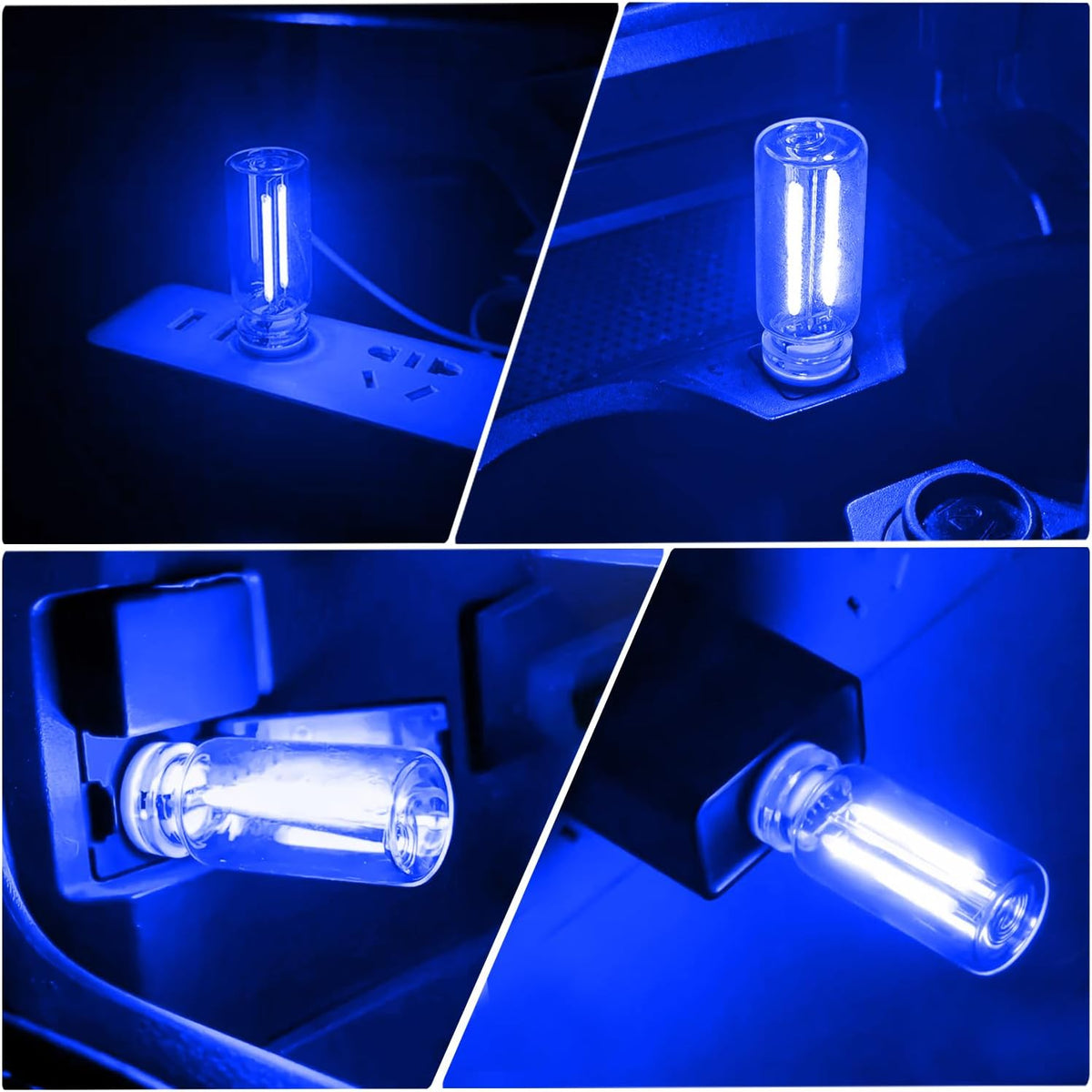 2-Pack Retro USB Car Ambient Lights encalife