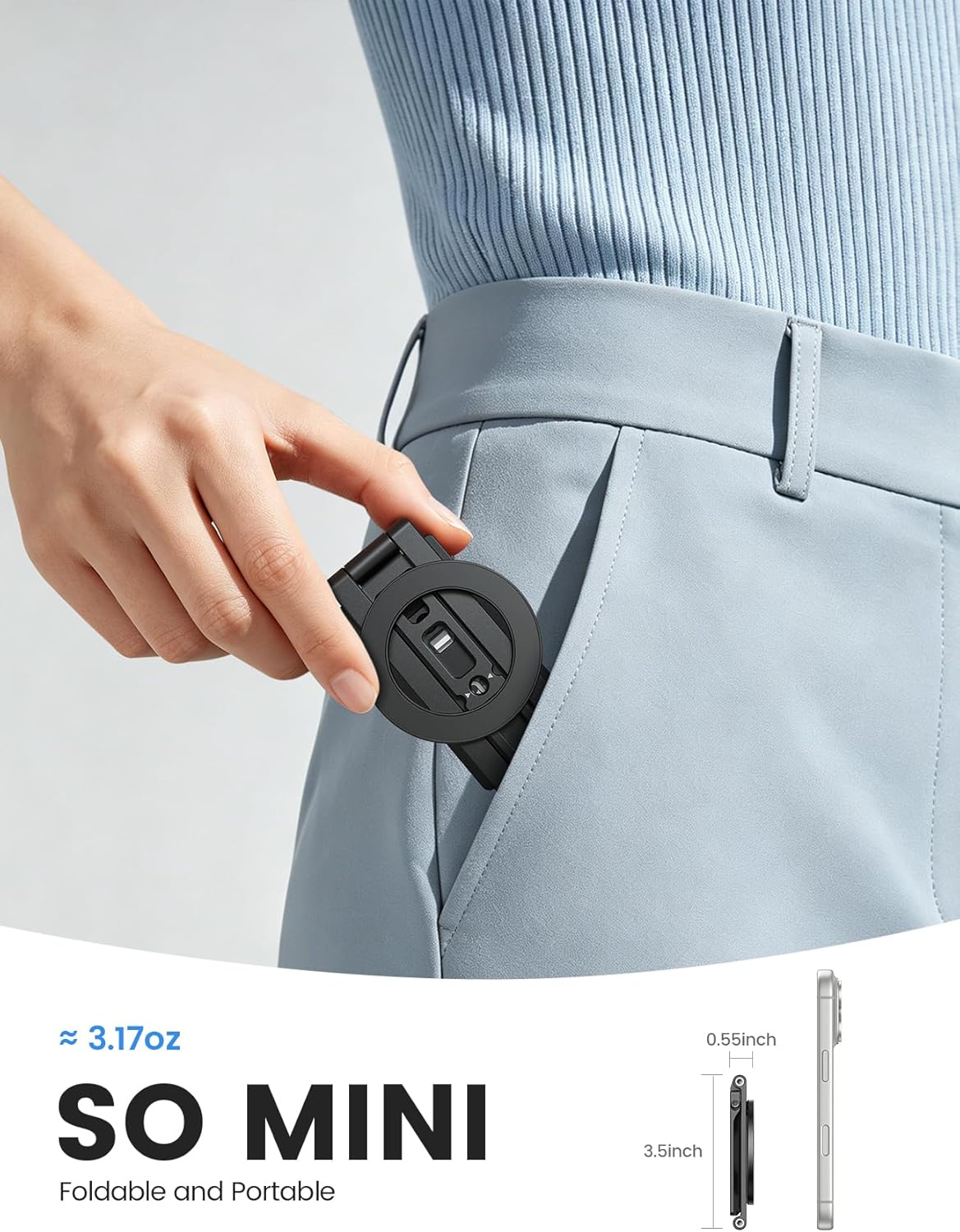 Portable Magnetic Mobile Stand Tripod For Content Creators encalife