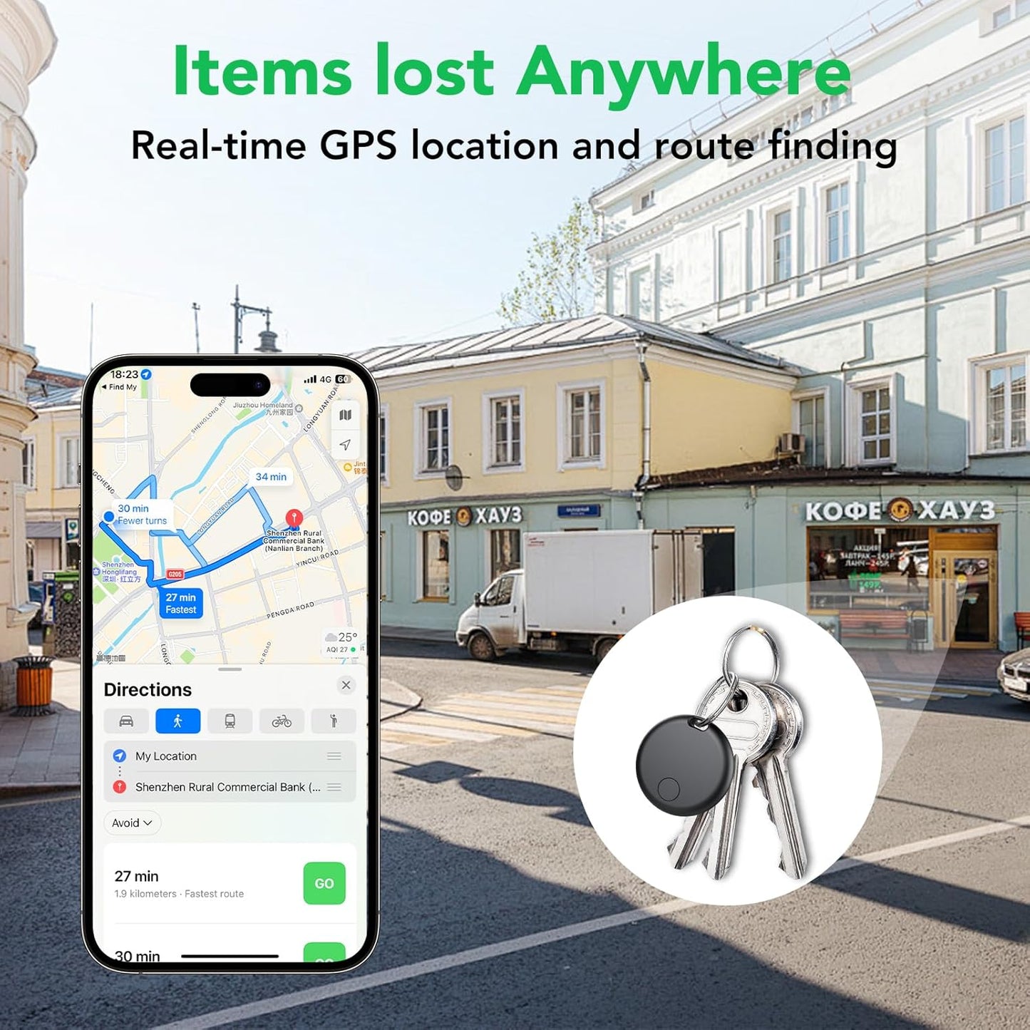 GPS Smart Tracker Tags Apple Find My Air Tag 4 Pack encalife