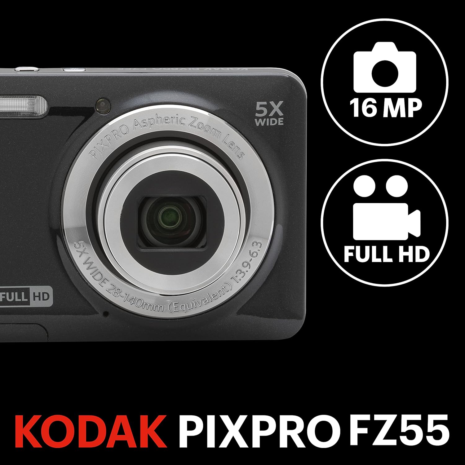 Kodak PIXPRO FZ55 Compact Digital Camera encalife