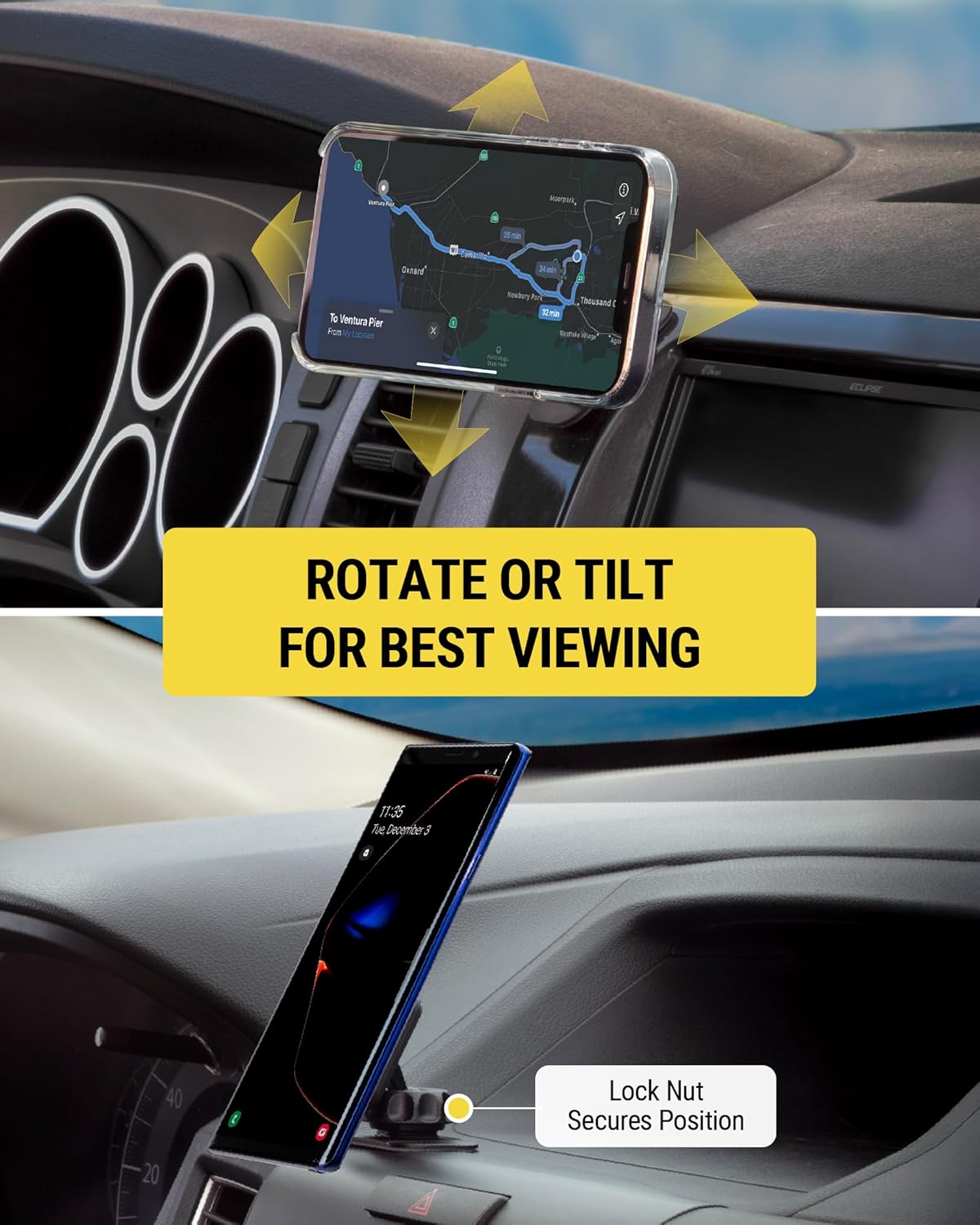 Magnetic Car Phone Mount Dashboard Plate encalife