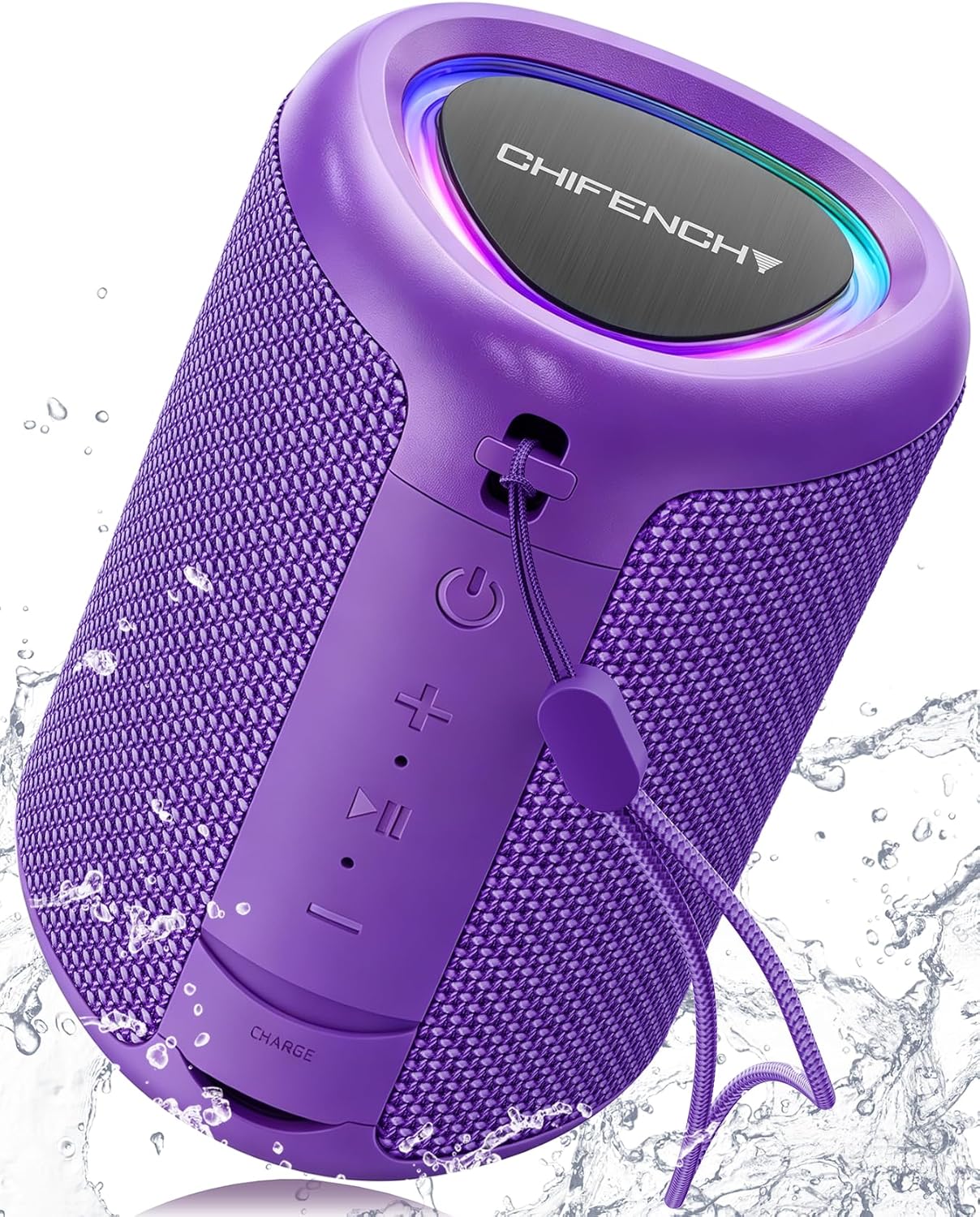 Powerful Waterproof Bluetooth Speaker With Party Lights encalife