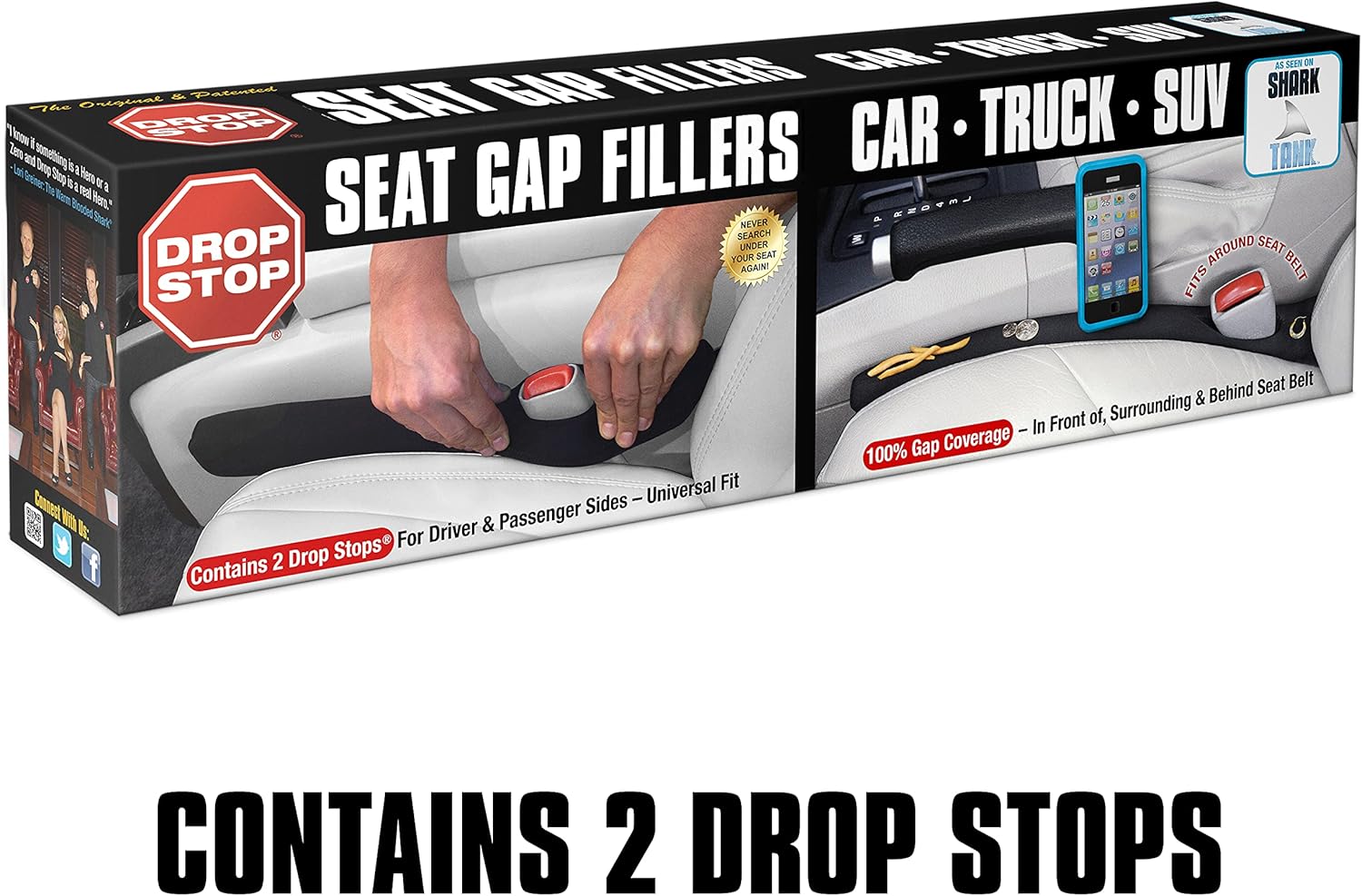 Universal Neoprene Car Seat Gap Filler Pair encalife