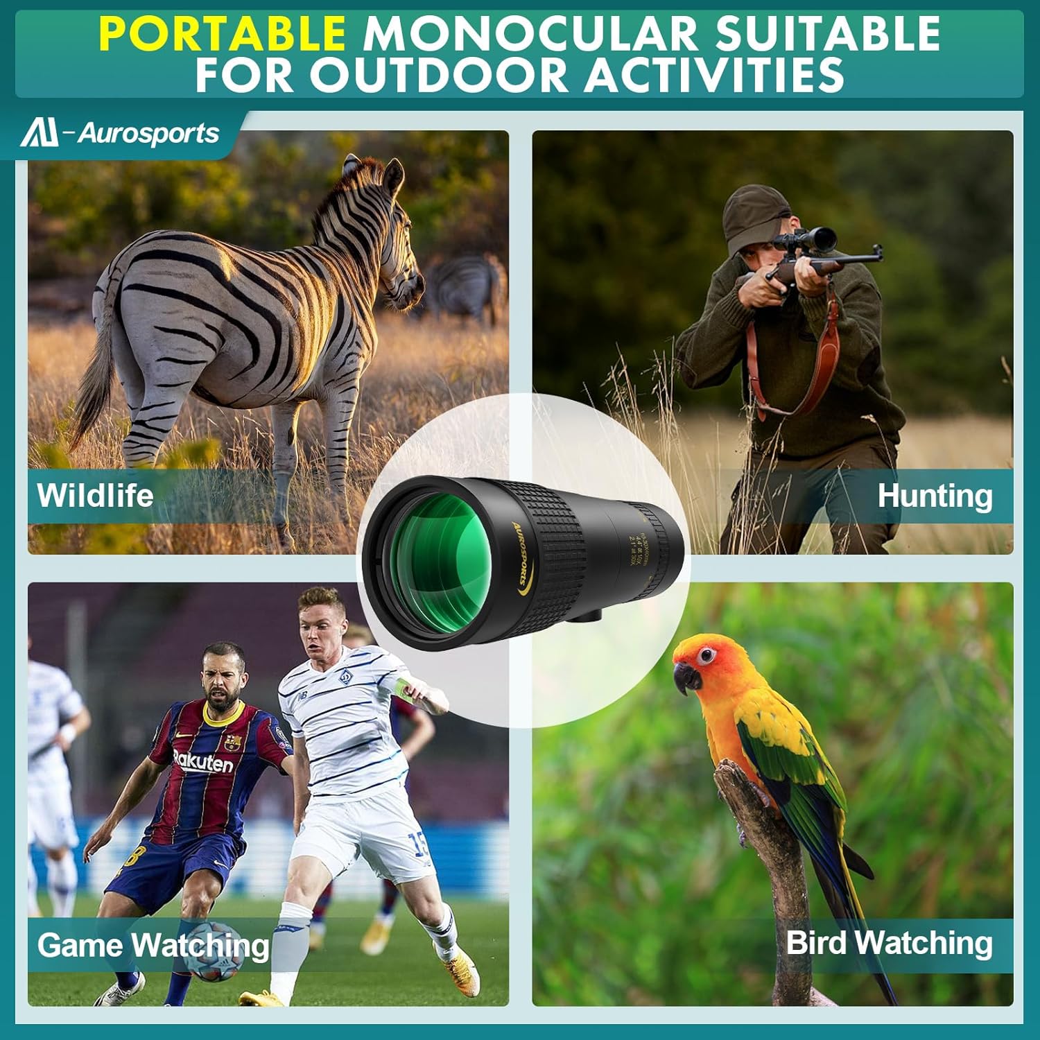 10-30x40 HD Zoom Monocular Telescope encalife