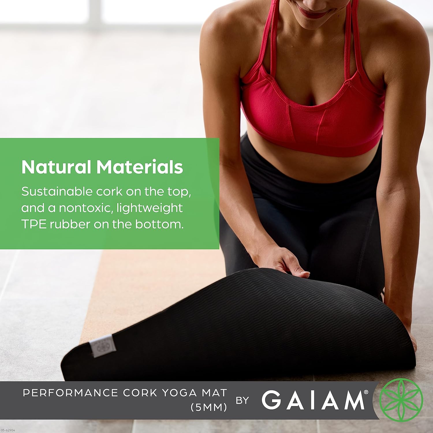 Premium Cork Yoga Mat With Natural Grip encalife