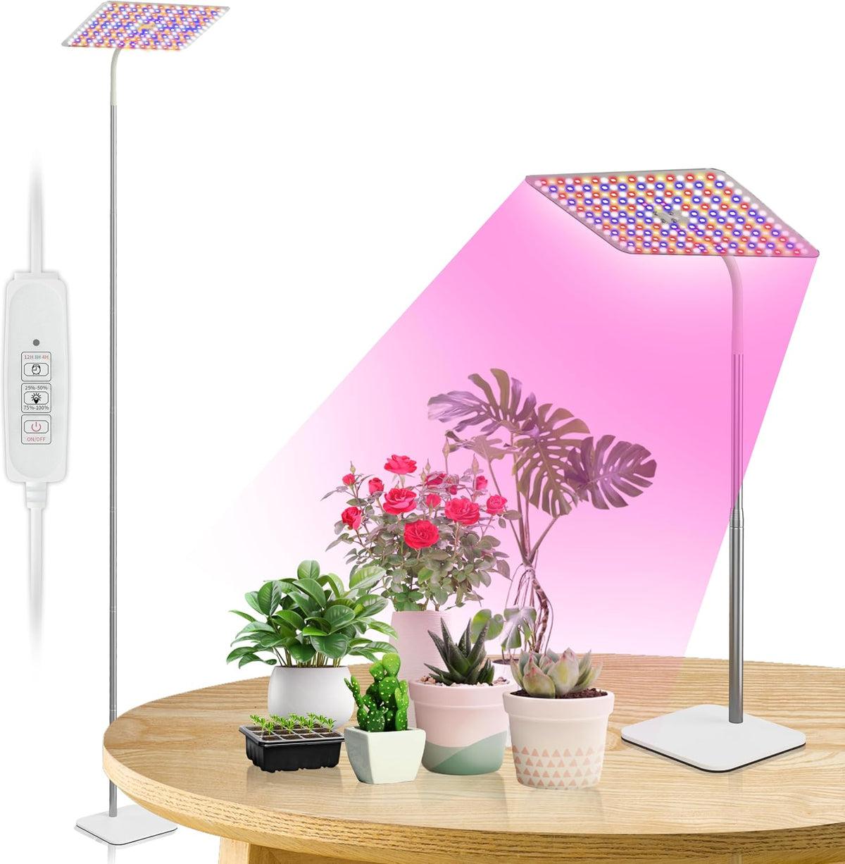 Grow Light For Indoor Plants | Full Spectrum Stand encalife