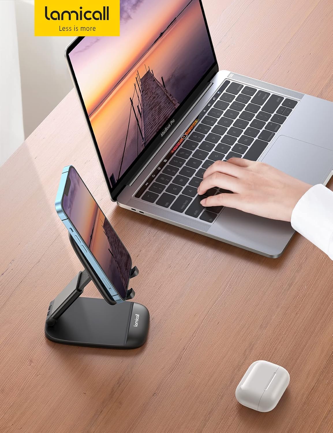 Mobile Stand Adjustable Foldable Desk Phone Holder Mount encalife