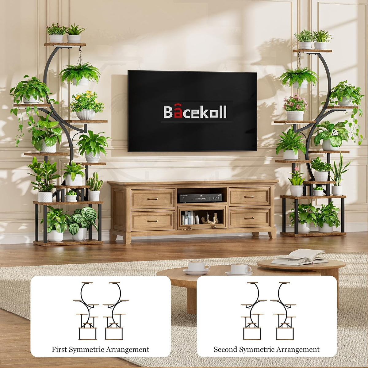 Grow lights for indoor plant | 2-Pack Plant Stand encalife