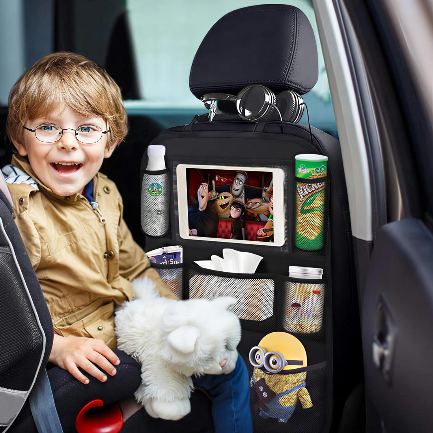 Heavy Duty Backseat Car Organizer with Tablet Holder encalife