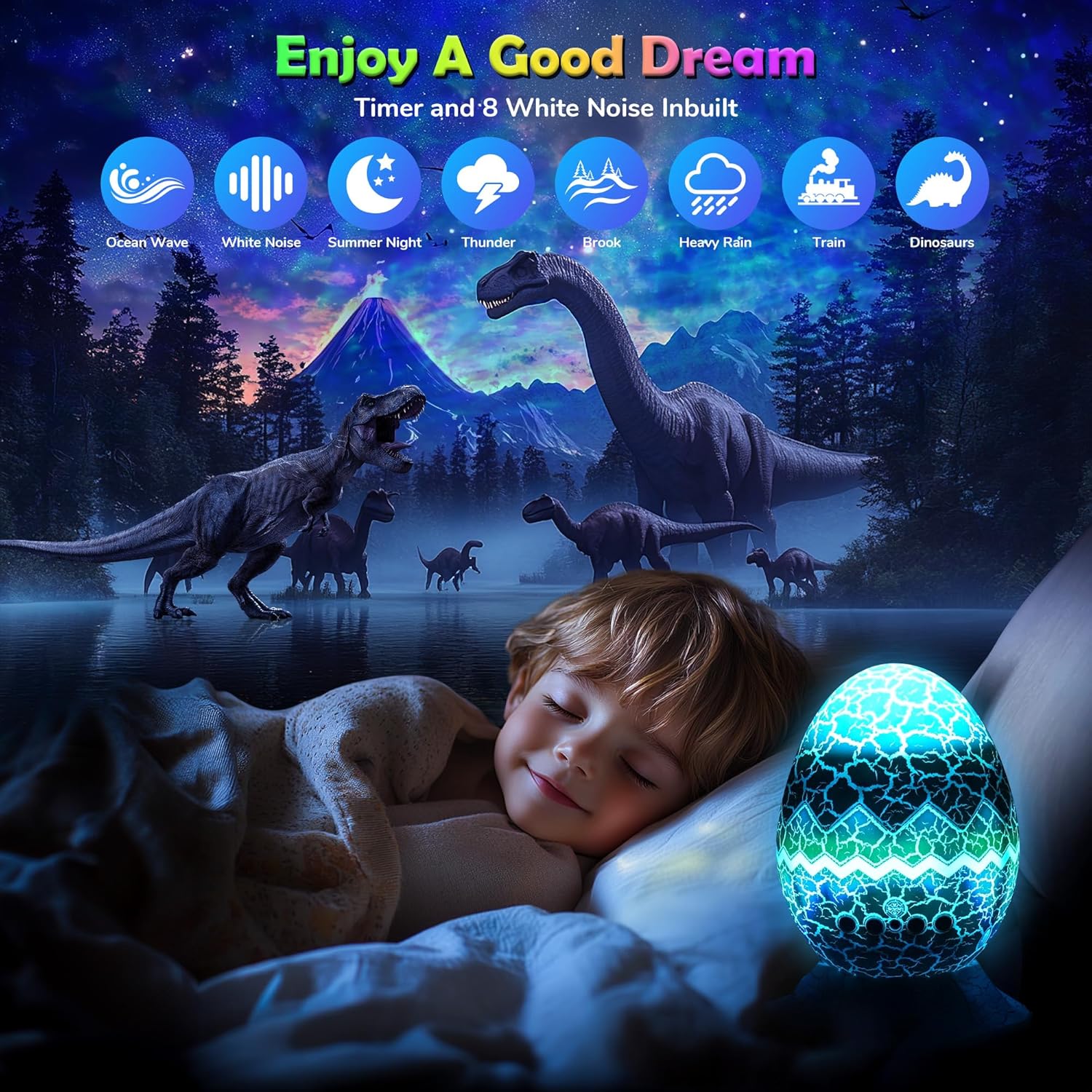 Galaxy Projector Night Light With Speaker encalife