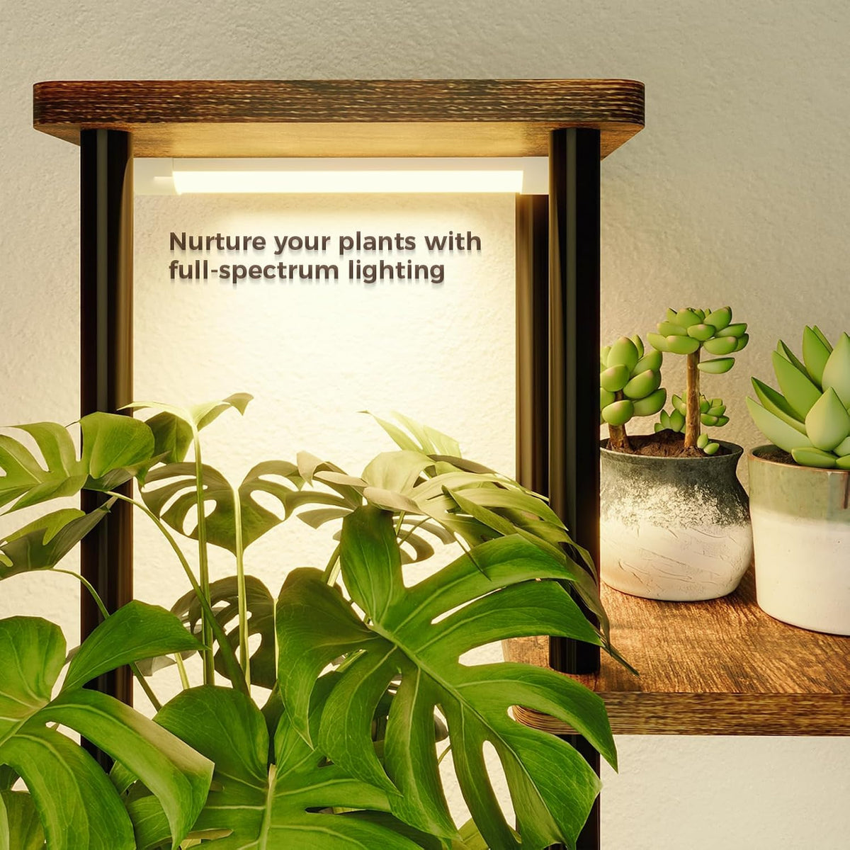 Grow lights for indoor plant | 5-Tier Corner Plant Stand encalife