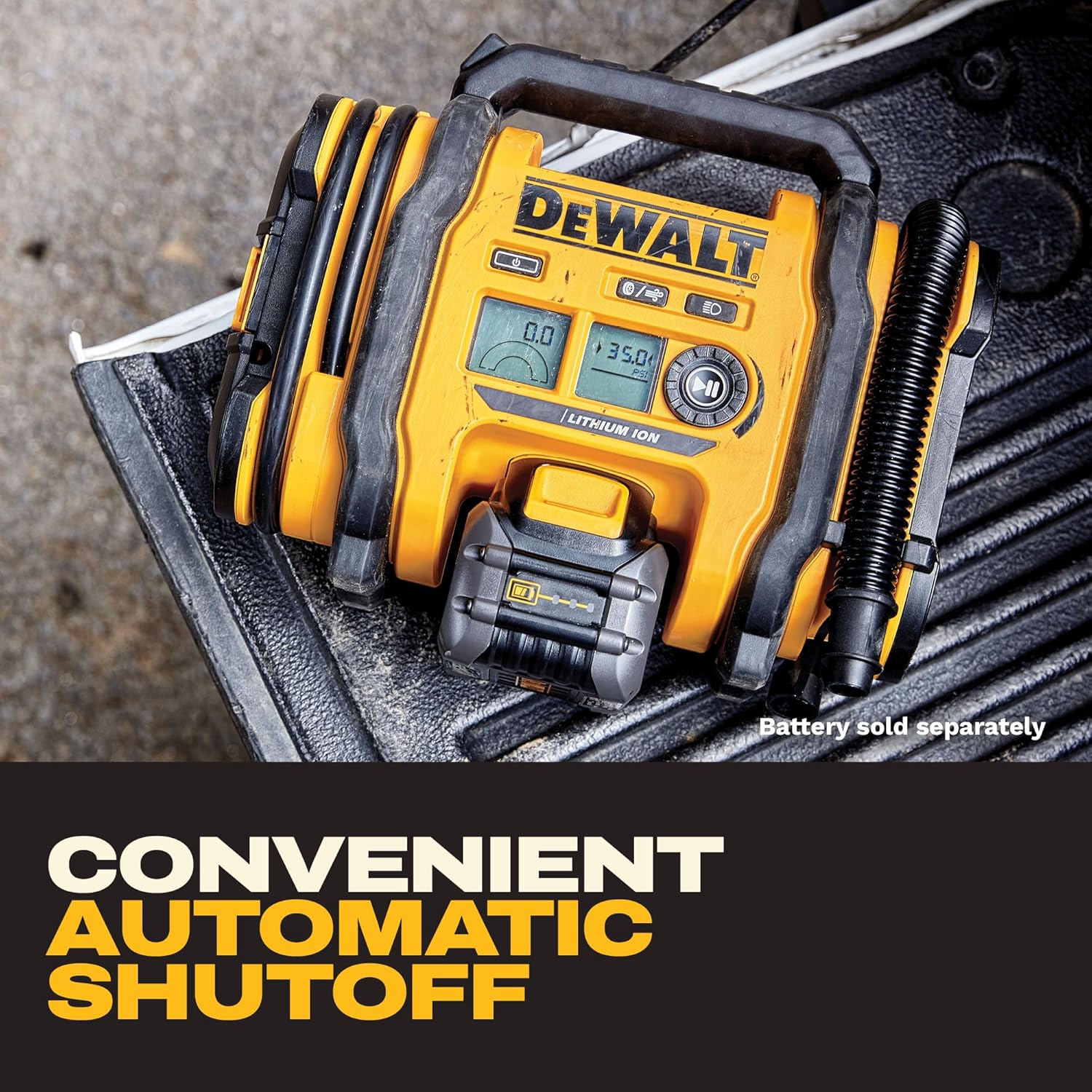 Heavy-Duty Tire Inflator With Triple Power Options encalife
