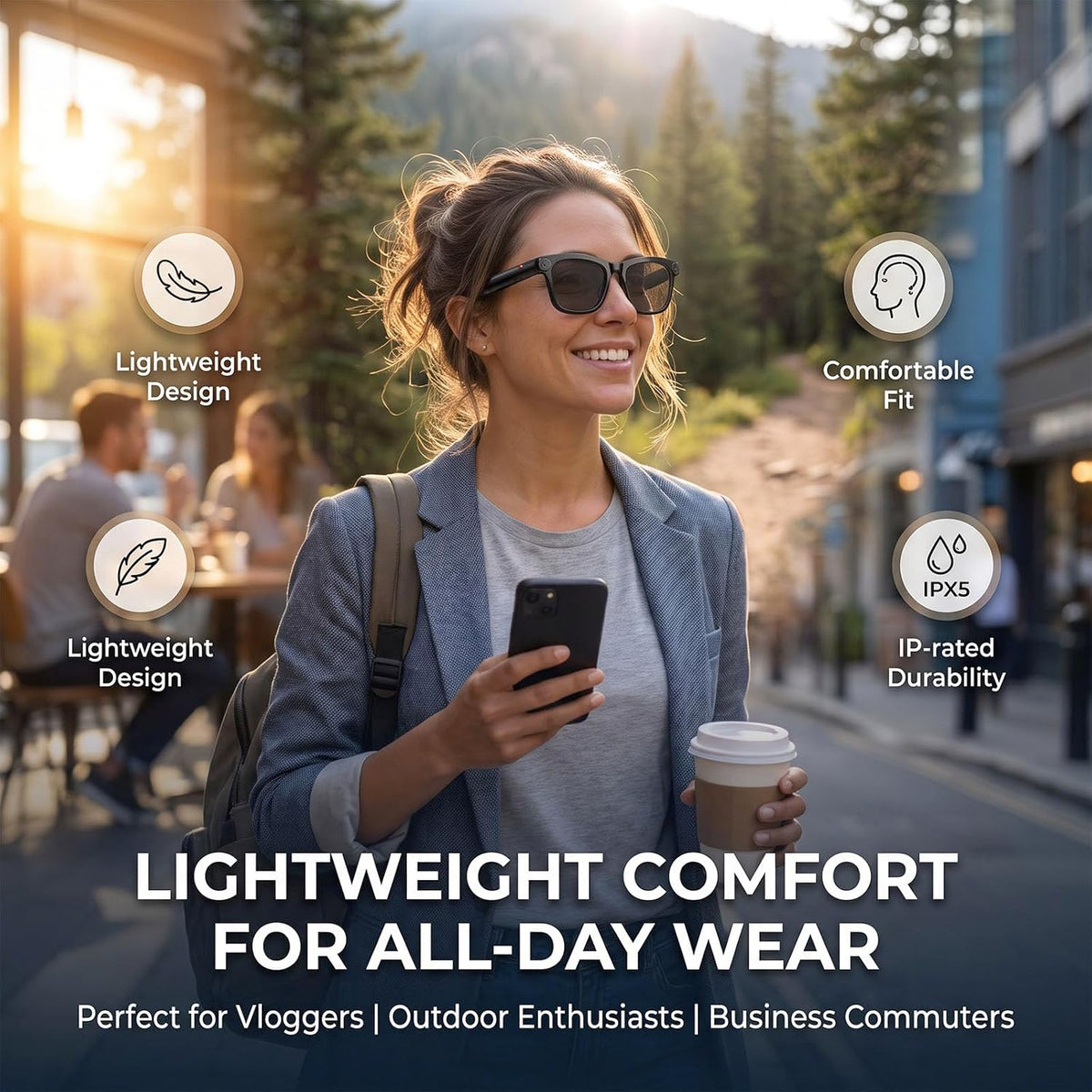 AI Camera Smart Glasses encalife