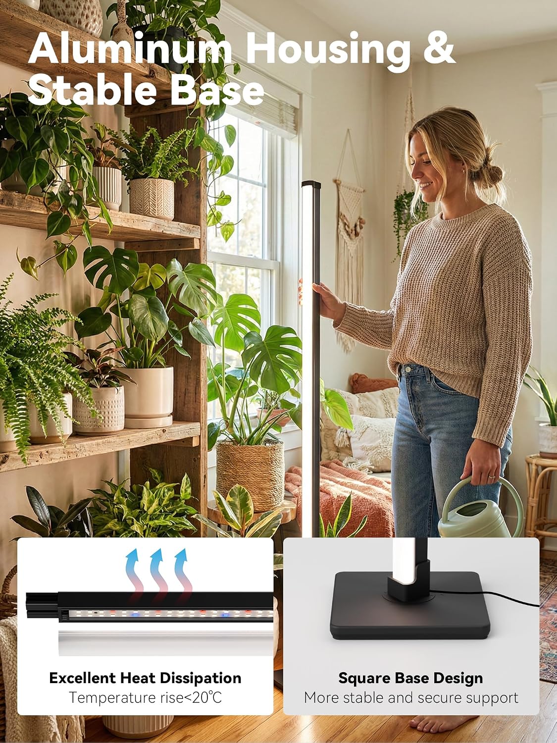 Grow Light For Indoor Plants | Vertical Full Spectrum encalife