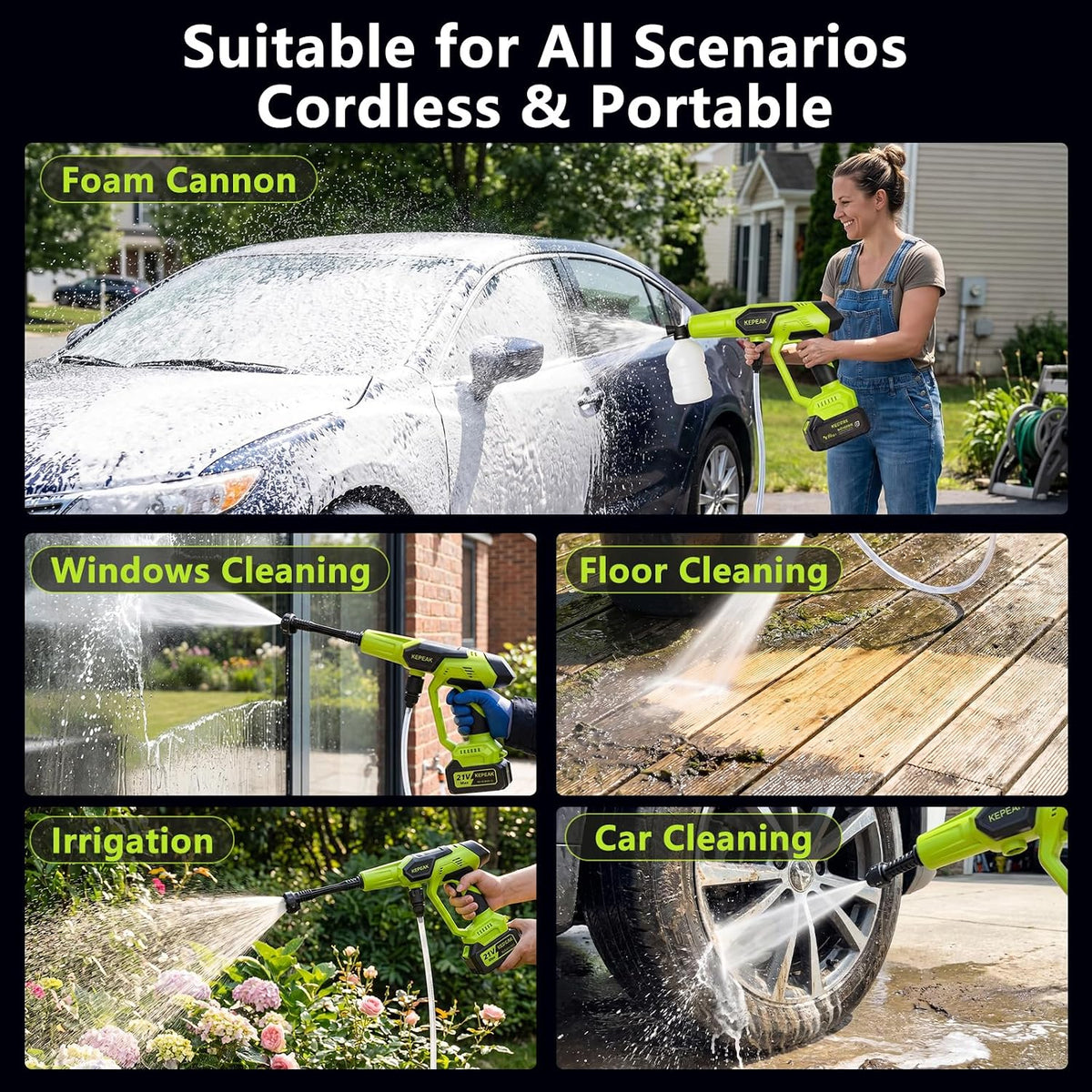 Cordless Pressure Washer 1450 PSI encalife