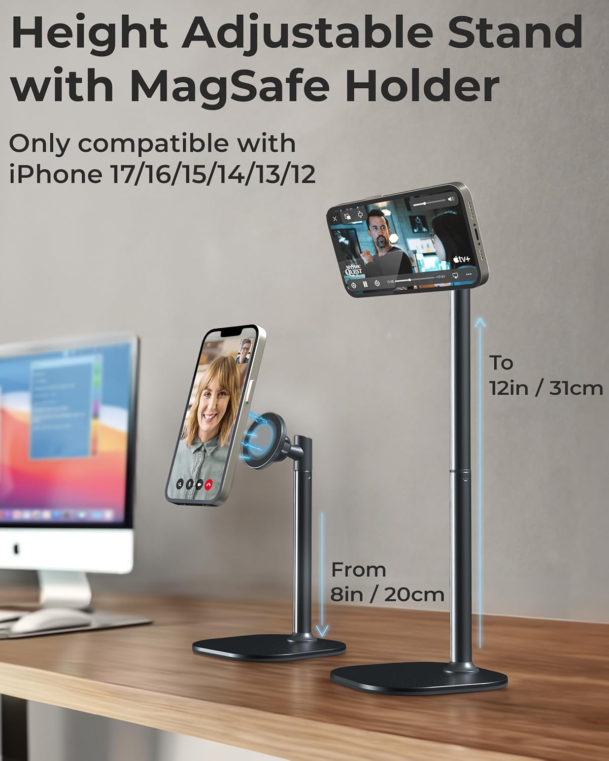 Magnetic Adjustable Mobile Stand For Hands Free Viewing encalife