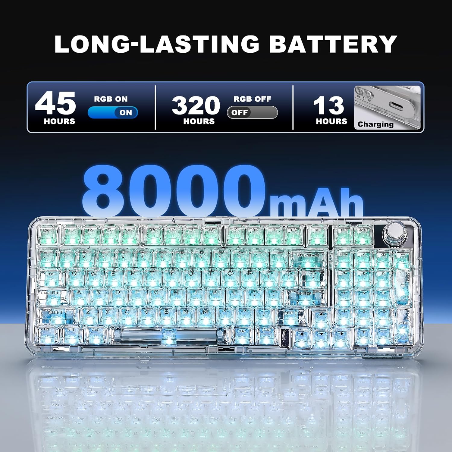 YUNZII X98 Wireless Mechanical Keyboard encalife