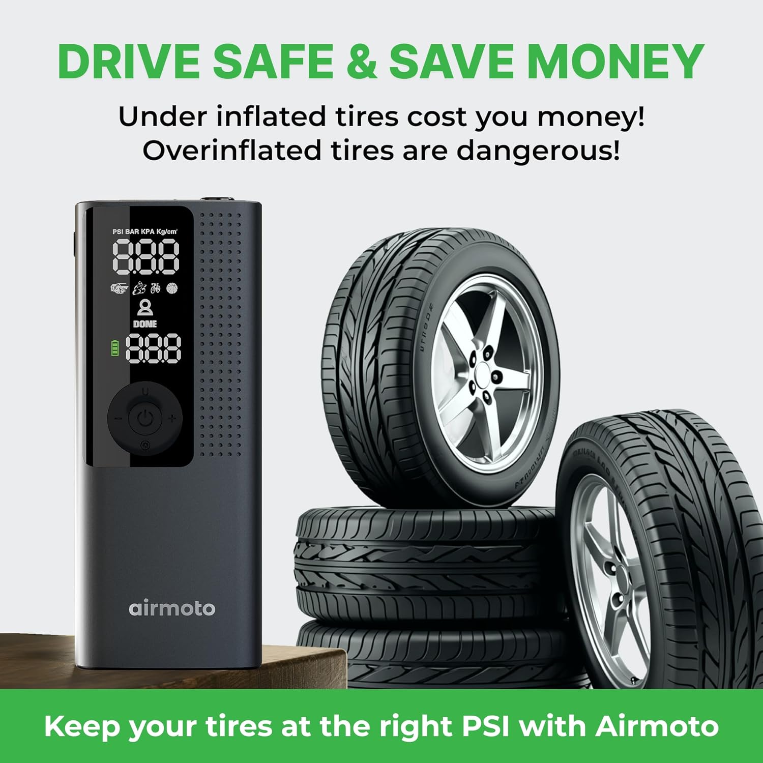Cordless Tire Inflator For Fast Roadside Emergencies encalife