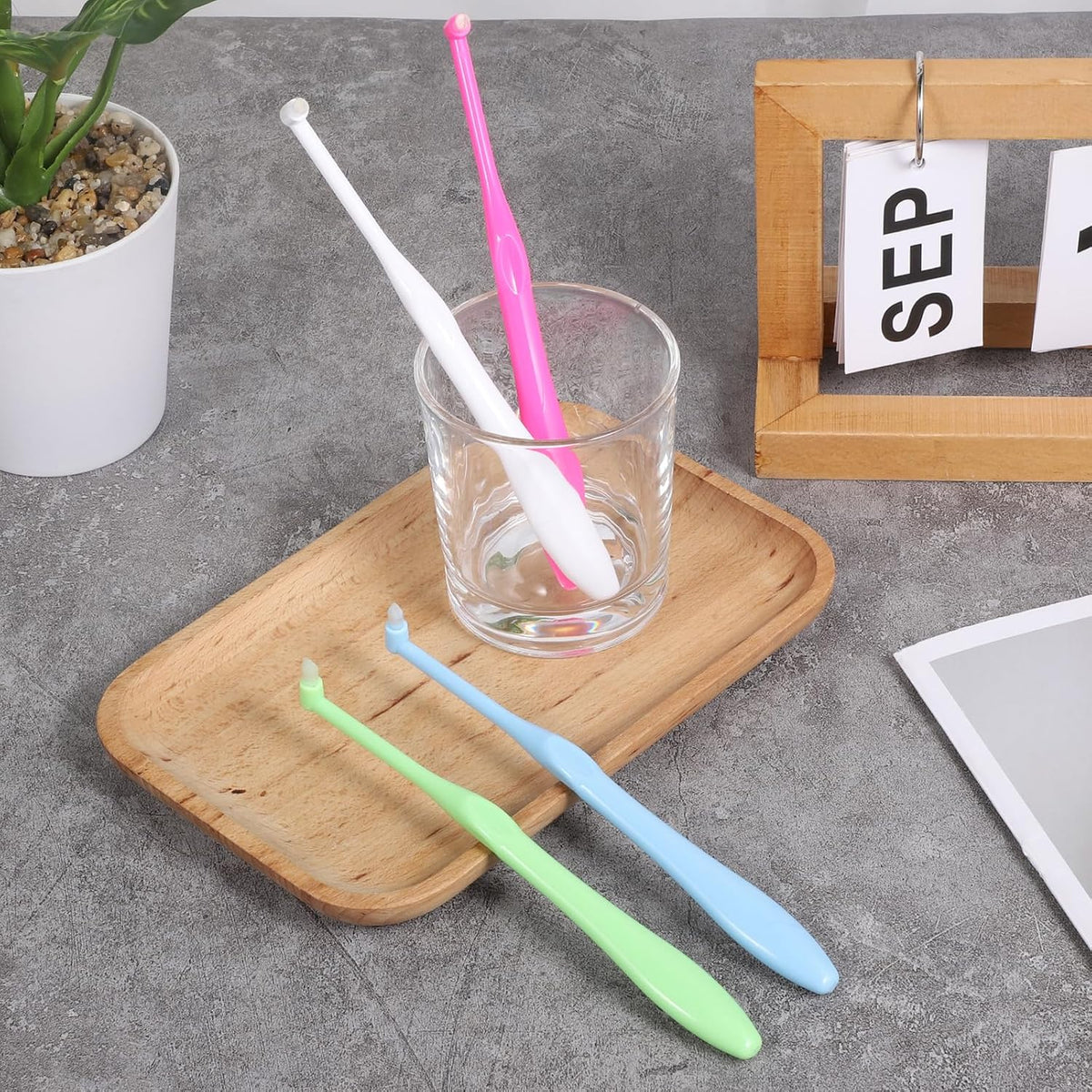 End-Tuft Orthodontic Detail Toothbrush Set encalife
