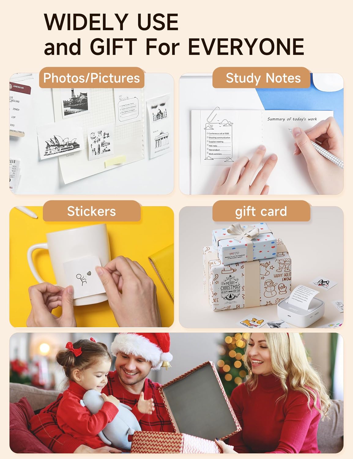 Pocket Bluetooth Sticker Printer for Instant Organization encalife