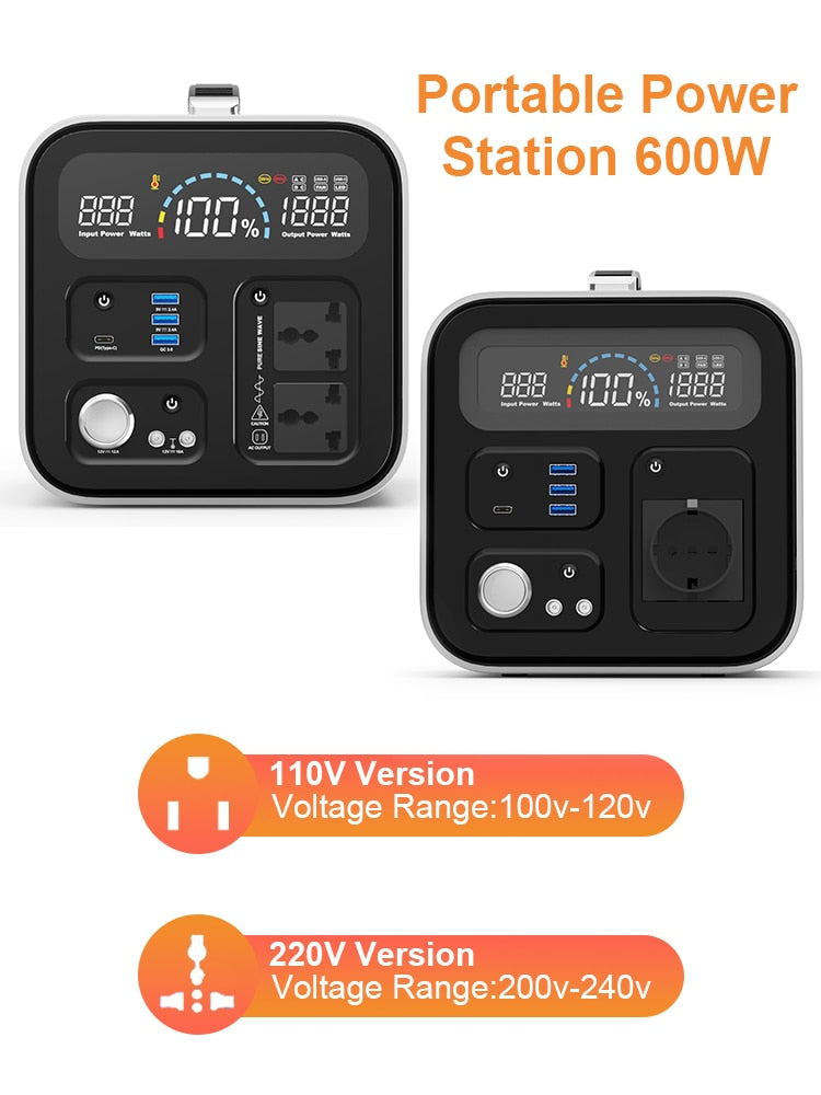 Portable Power Station | 600W | Your Mobile Energy Companion