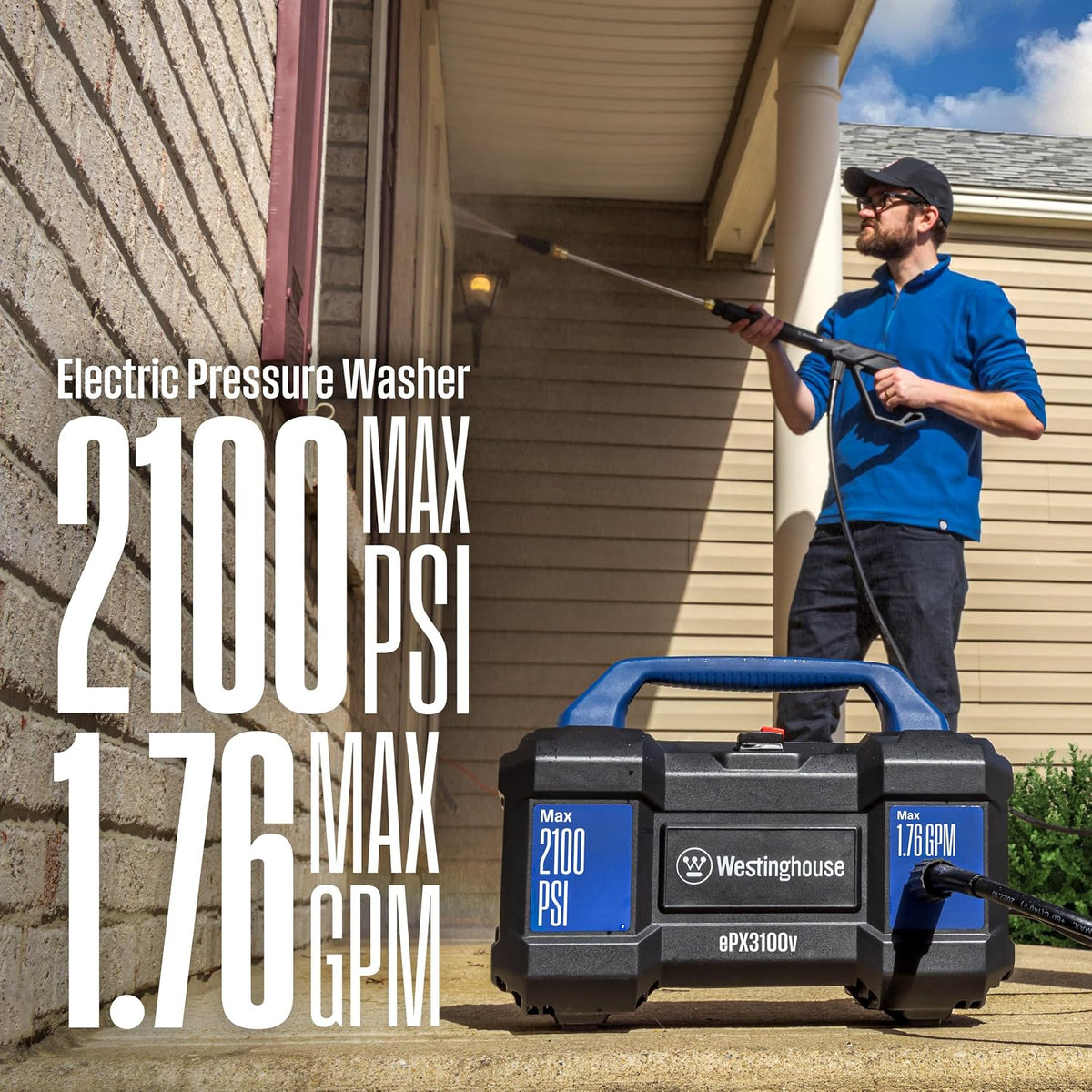 Compact Electric Pressure Washer with Foam Cannon encalife