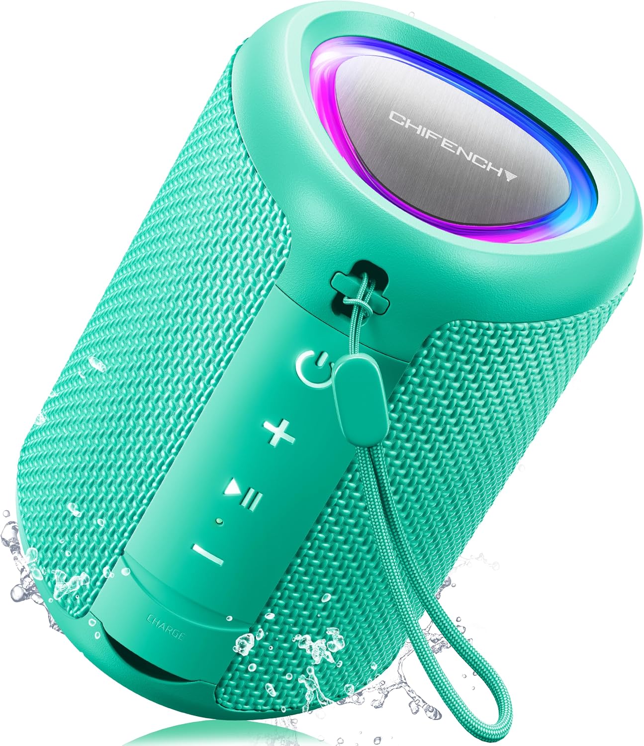 Powerful Waterproof Bluetooth Speaker With Party Lights encalife