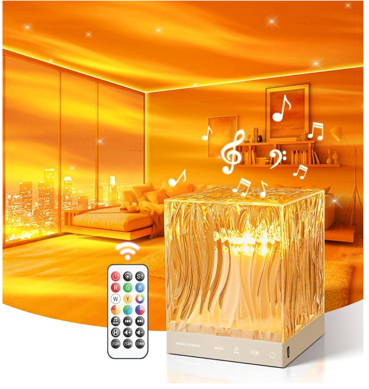 Northern Lights Projector 15 White noise Machine encalife