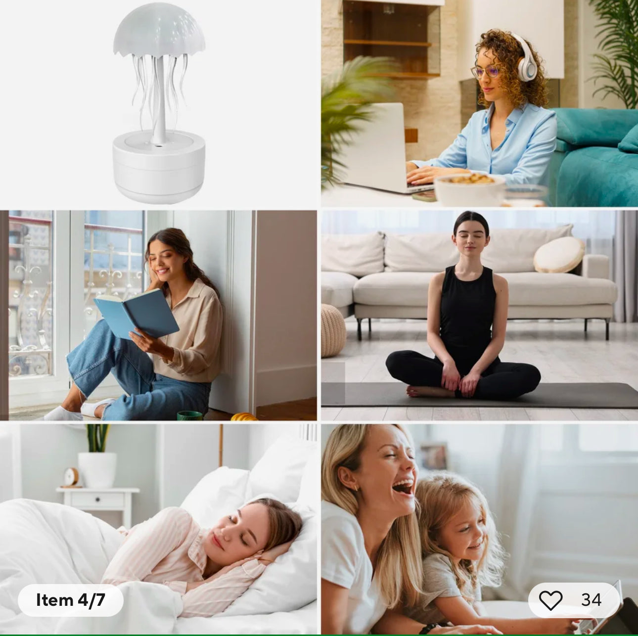Colorful jellyfish Air humidfier with Night Lights 300ml Water Tank Timing Protection Aromatherapy Essential Oils Aroma Diffuser encalife