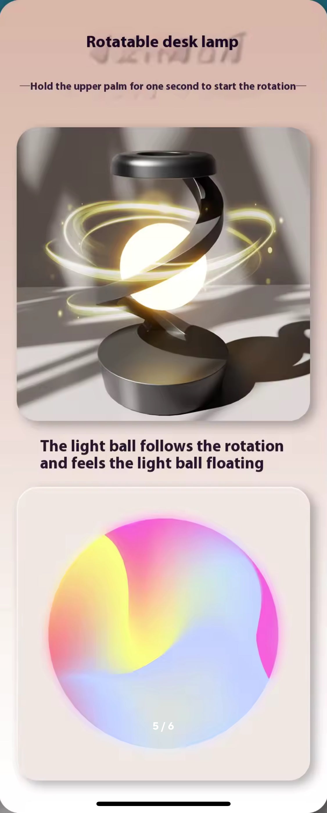 Rotating Moon Desk Lamp With Phone Wireless Charging Sensor Control Table Lamps Decorative Desktop Lamp Small Night Lamp Home De