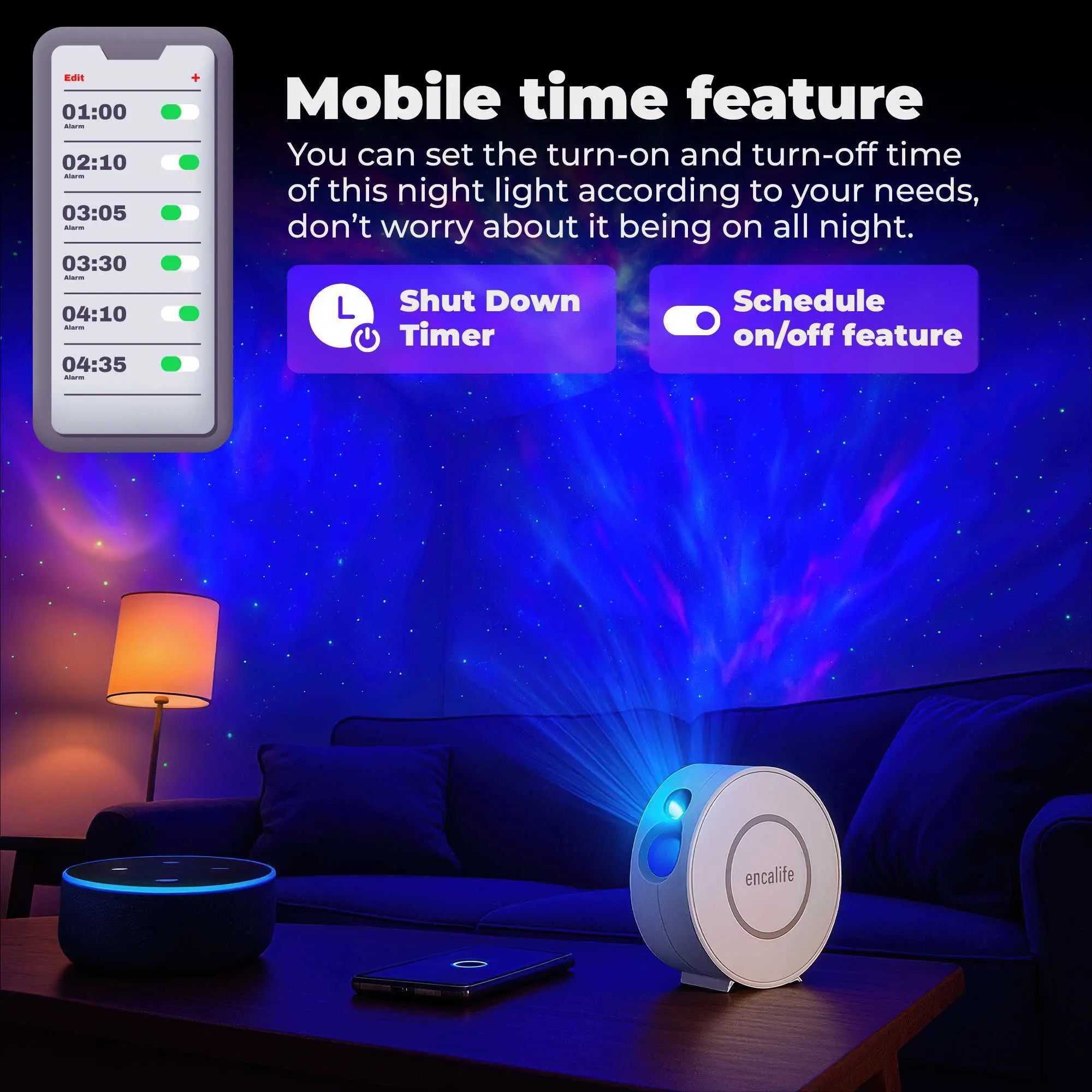 Atmosphere Projector | Smart Galaxy Light - Encalife