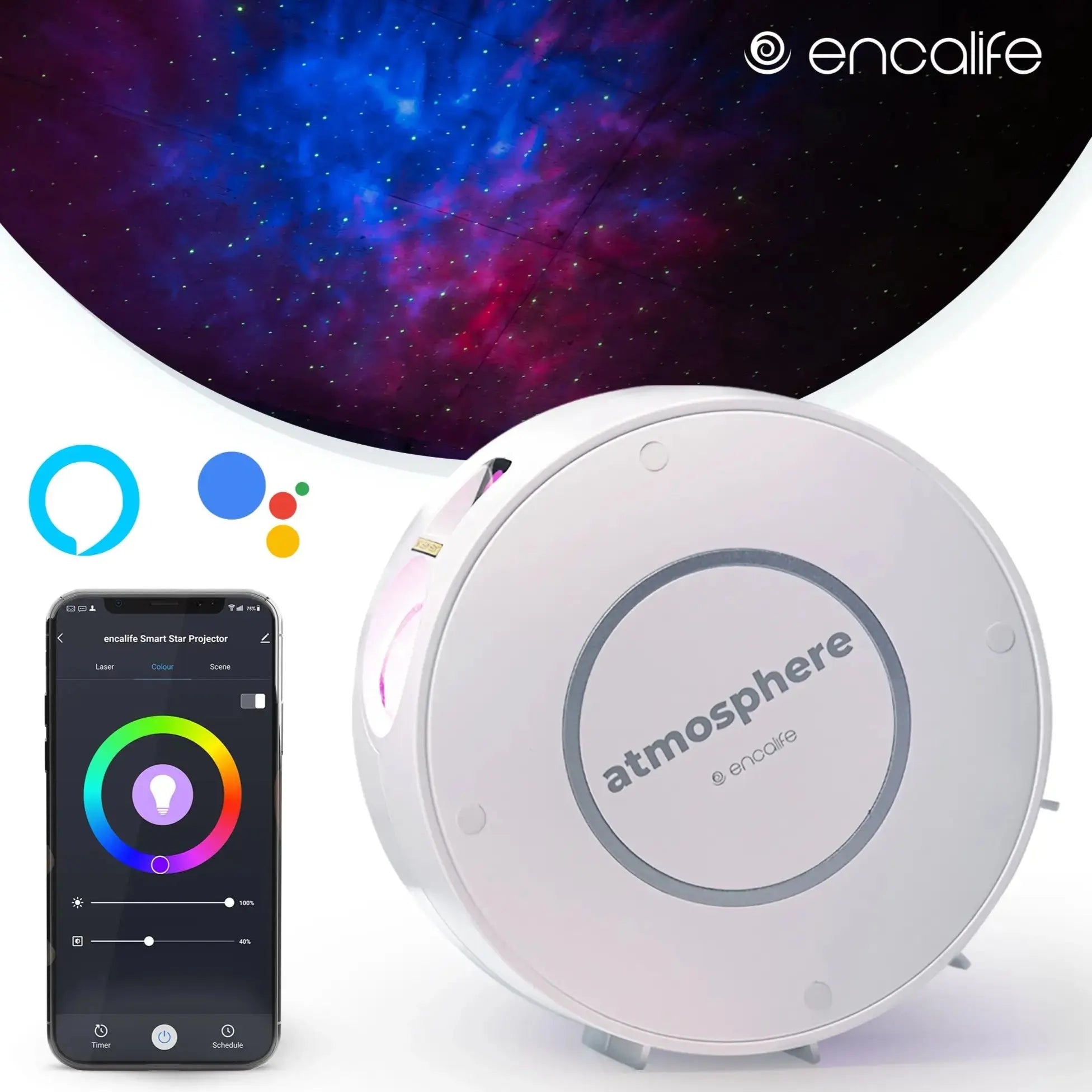 Atmosphere Projector | Smart Galaxy Light - Encalife