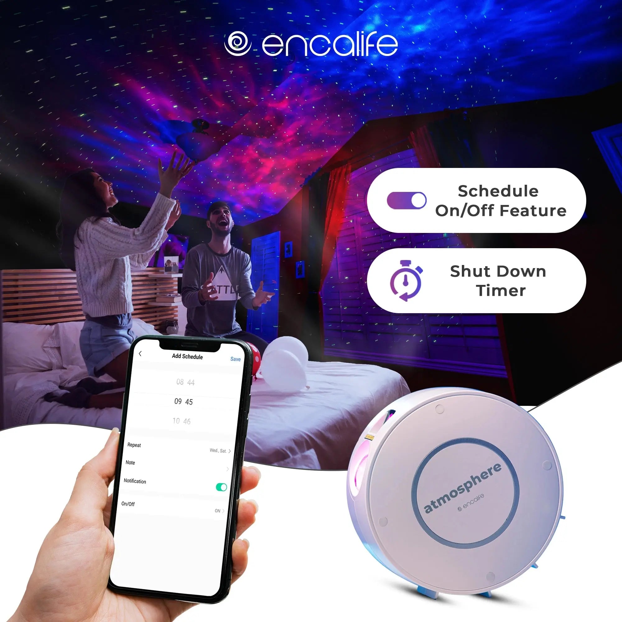 Atmosphere Projector | Smart Galaxy Light - Encalife