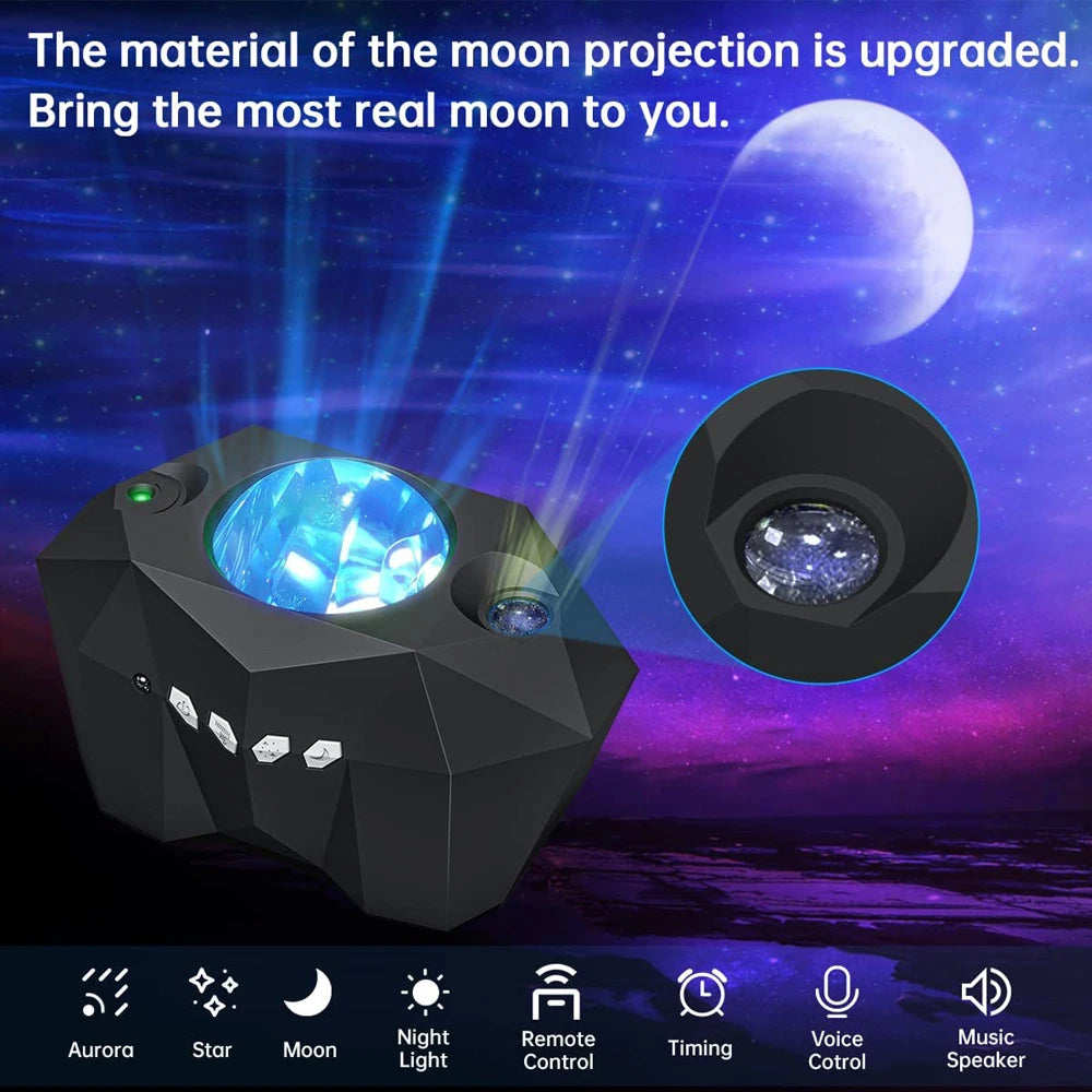 Aurora Borealis Northern Lights Galaxy Star Projector | Upgraded Version encalife