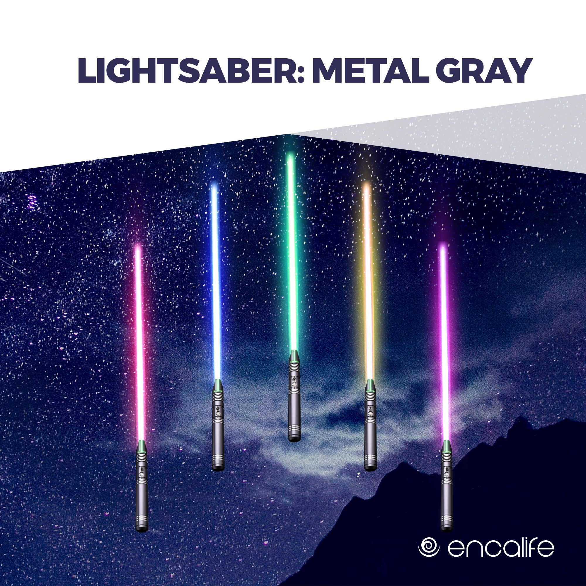 firkant Forekomme Globus Star Wars Lightsaber | EN-LS13Gray – encalife