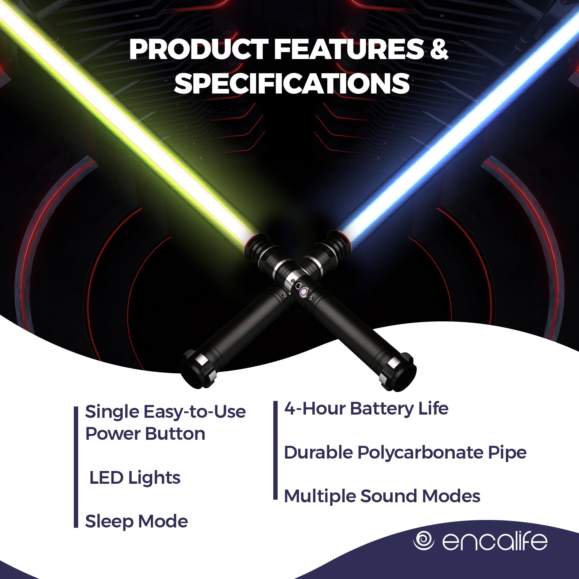 Star Wars Lightsaber | EN-LS11Black encalife