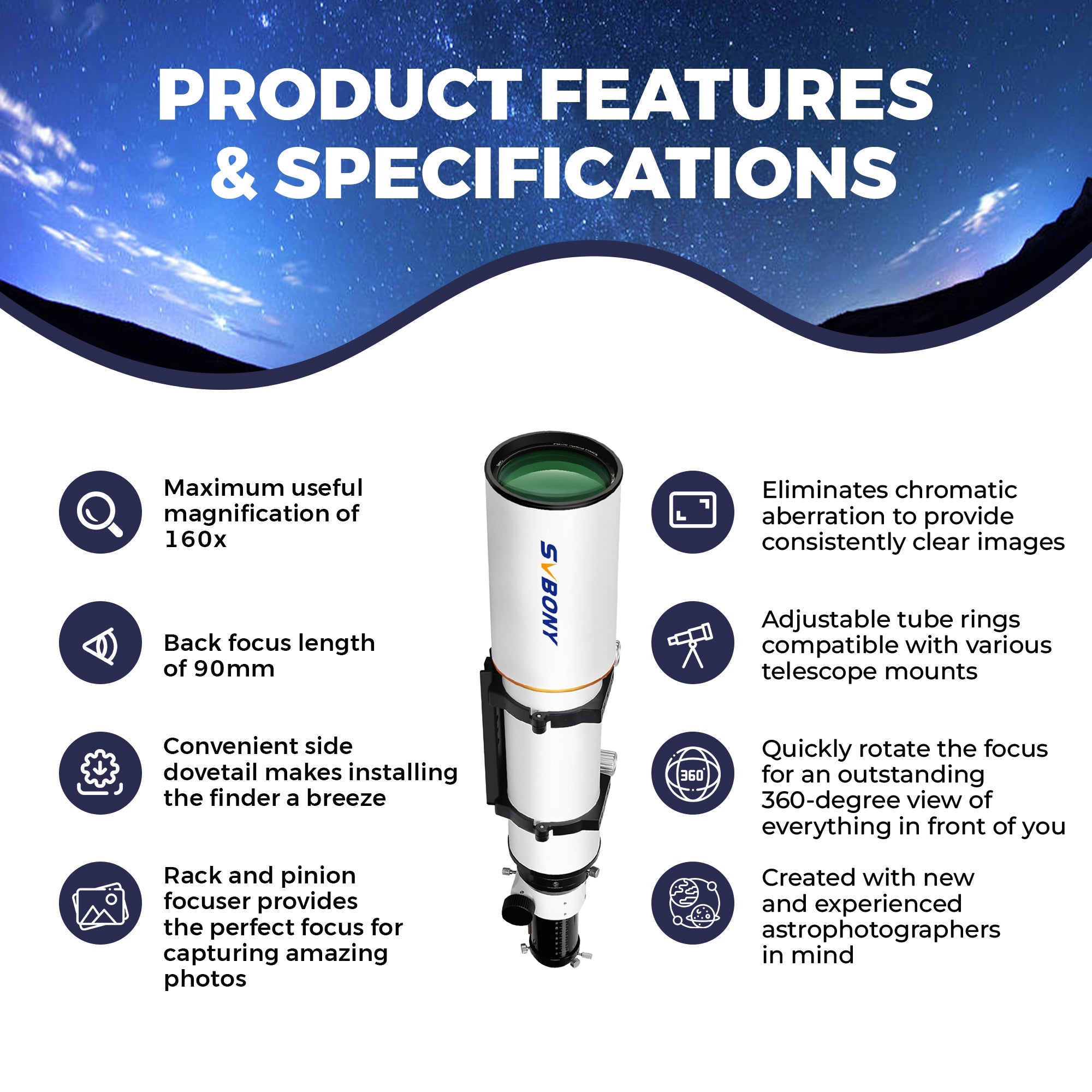 Deep Sky Photography Telescope | ENTE503 encalife
