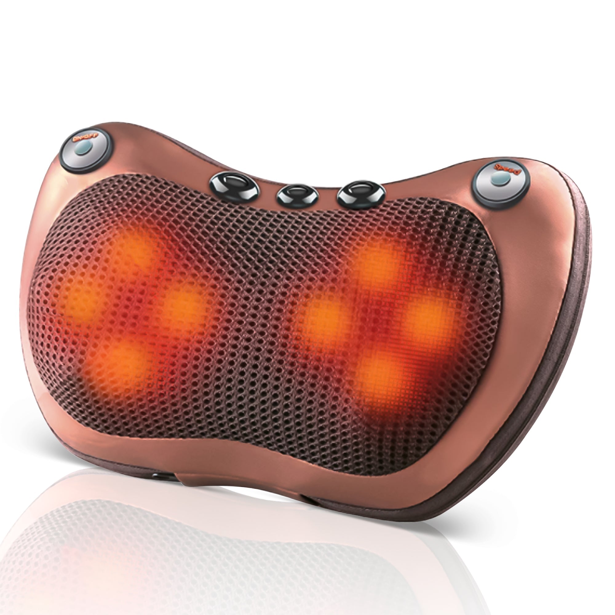 Shiatsu Neck & Back Massager (Heated Massage Pillow) encalife