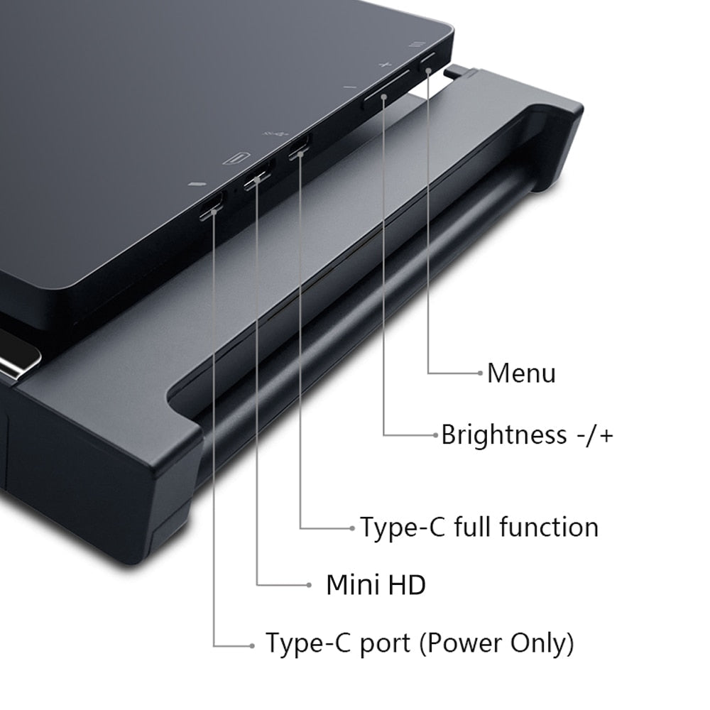 Triple Portable Laptop Monitor | Screen Extender | On-the-Go Ultra-Wide Display Solution encalife