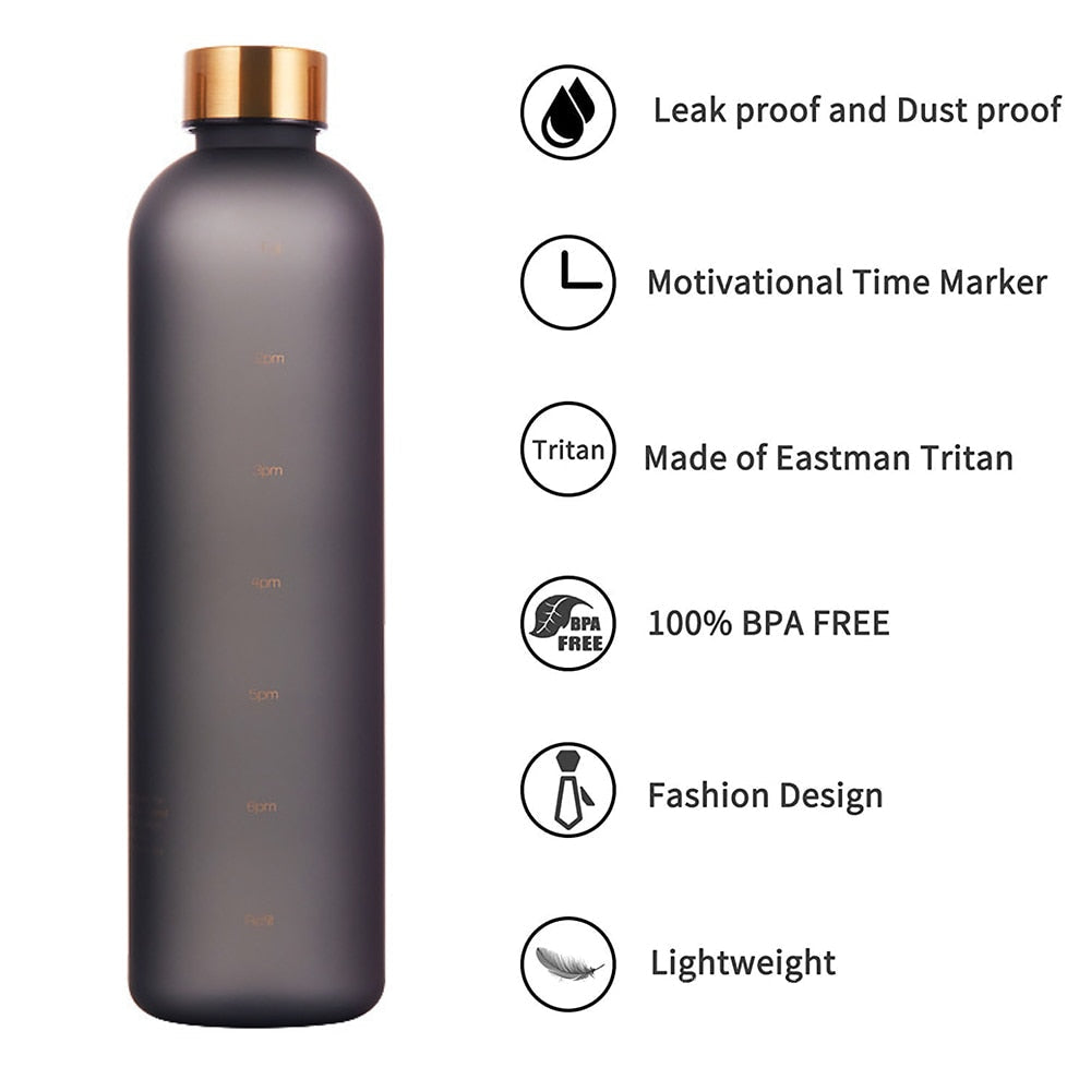 Water Bottle | 1L | Time Marker Feature encalife