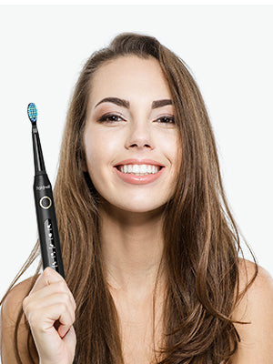 Electric Toothbrush | Black | Includes 8 Heads encalife