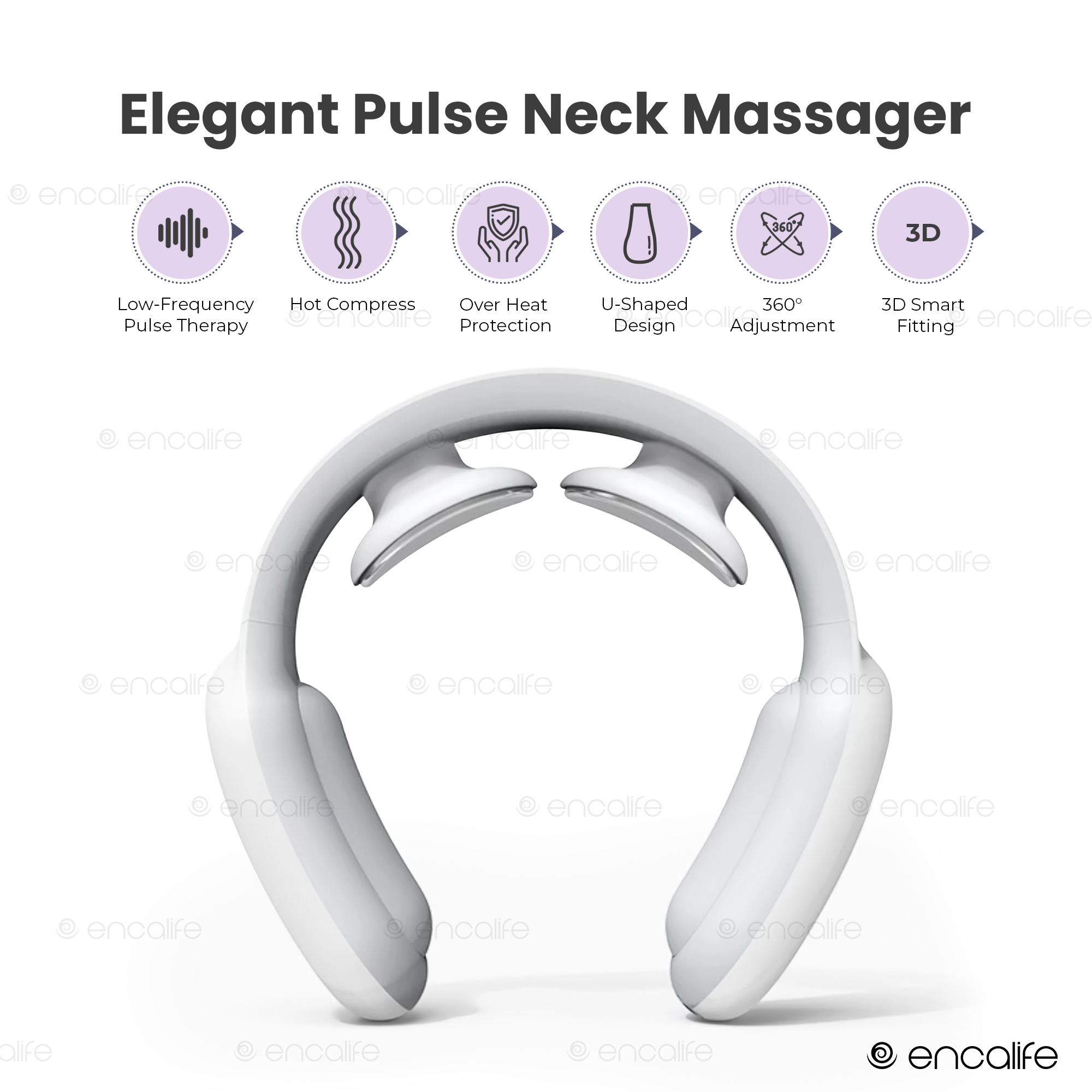 Intelligent Pulse Neck Massager (Heated) encalife