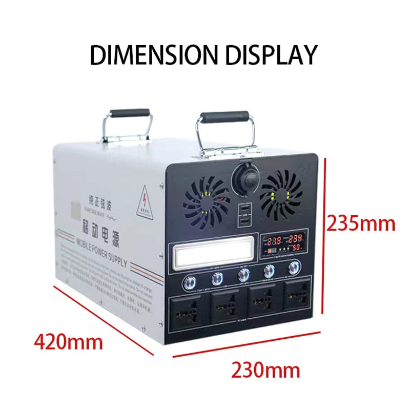 Portable Power Station | 2500W, 3100Wh: Empowering Your Adventures