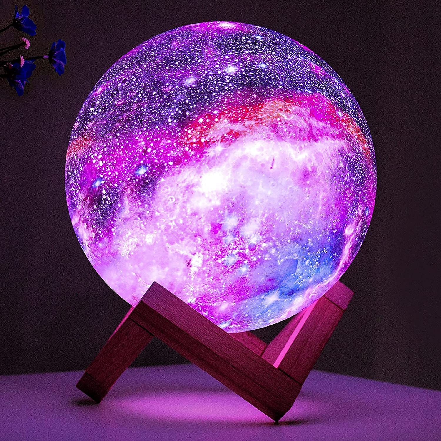 3D Galaxy Moon Night Light Lamp encalife